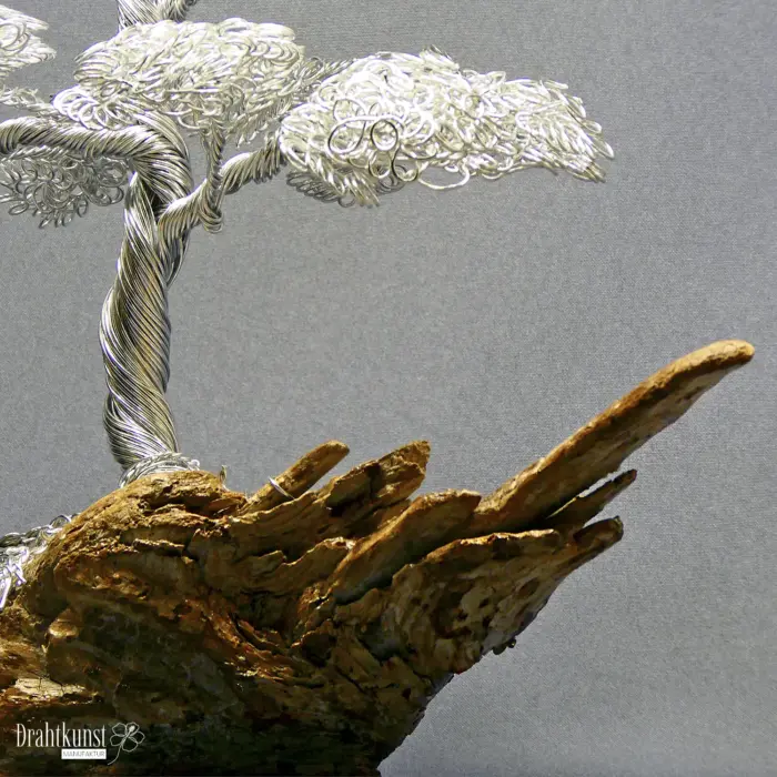 Drahtkunst Drahtbaum Bonsai dekorativ und edel hochwertiges Unikat 0419-2501-042