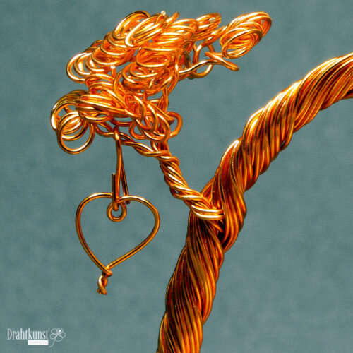 Drahtbaum der inneren Einkehr Kunst Drahtkunst Wire Bonsai Tree Art