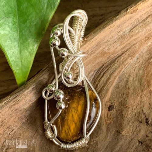 liebevoll handgefertigter Schmuck Anhänger - ein Drahtschmuck Unikat der Drahtkunst Manufaktur