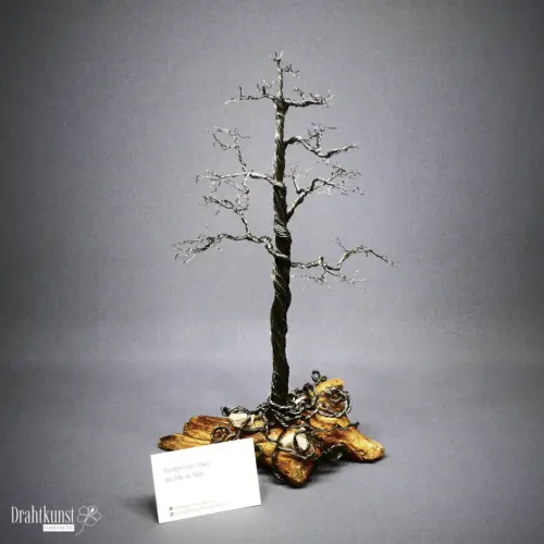 Drahtkunst Skulptur Kunst Drahtbaum der Erinnerung 0419-2411-030