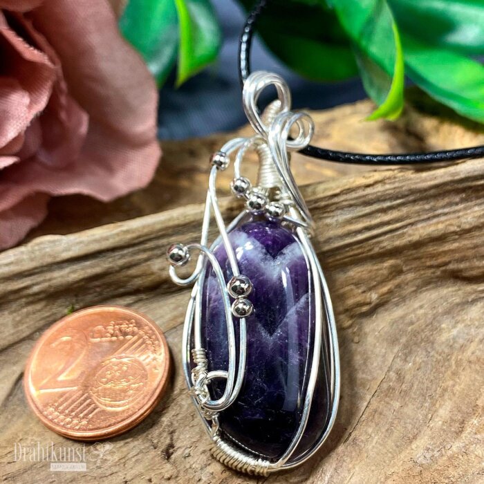 liebevoll handgefertigter Schmuck Anhänger - ein Drahtschmuck Unikat der Drahtkunst Manufaktur