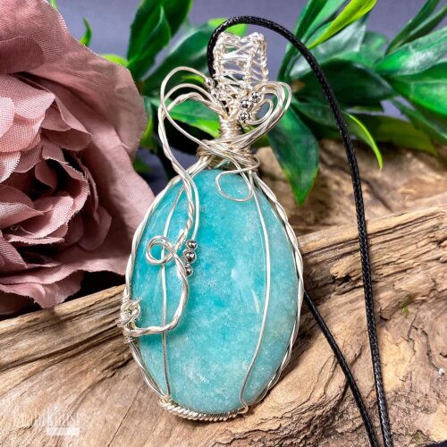 liebevoll handgefertigter Schmuck Anhänger - ein Drahtschmuck Unikat der Drahtkunst Manufaktur