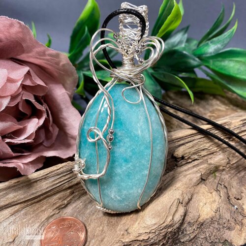 liebevoll handgefertigter Schmuck Anhänger - ein Drahtschmuck Unikat der Drahtkunst Manufaktur