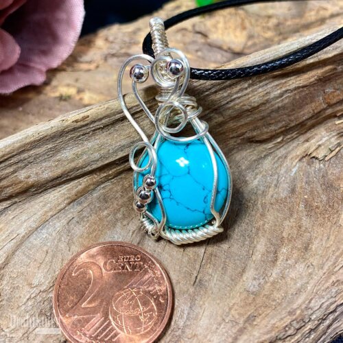 liebevoll handgefertigter Schmuck Anhänger - ein Drahtschmuck Unikat der Drahtkunst Manufaktur