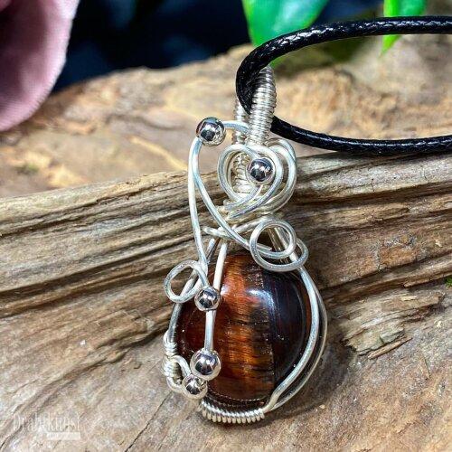 liebevoll handgefertigter Schmuck Anhänger - ein Drahtschmuck Unikat der Drahtkunst Manufaktur