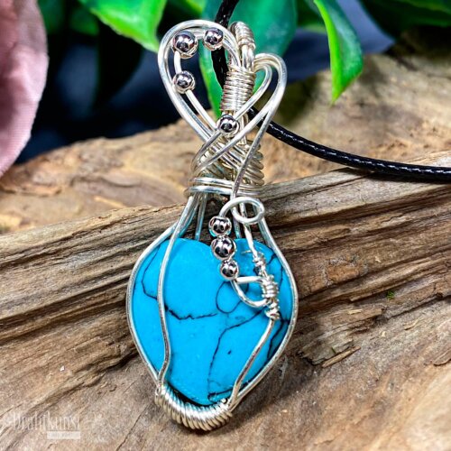 liebevoll handgefertigter Schmuck Anhänger - ein Drahtschmuck Unikat der Drahtkunst Manufaktur