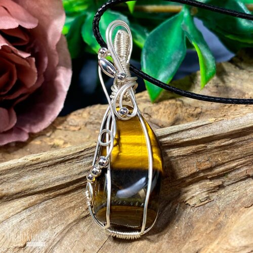 liebevoll handgefertigter Schmuck Anhänger - ein Drahtschmuck Unikat der Drahtkunst Manufaktur