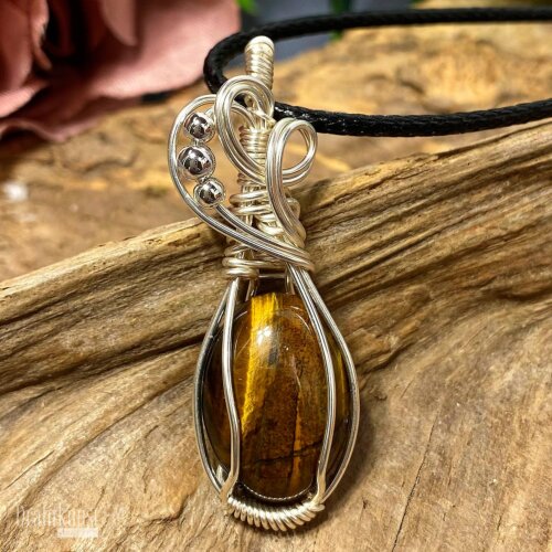 liebevoll handgefertigter Schmuck Anhänger - ein Drahtschmuck Unikat der Drahtkunst Manufaktur