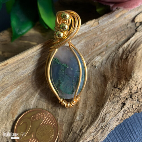liebevoll handgefertigter Schmuck Anhänger - ein Drahtschmuck Unikat der Drahtkunst Manufaktur