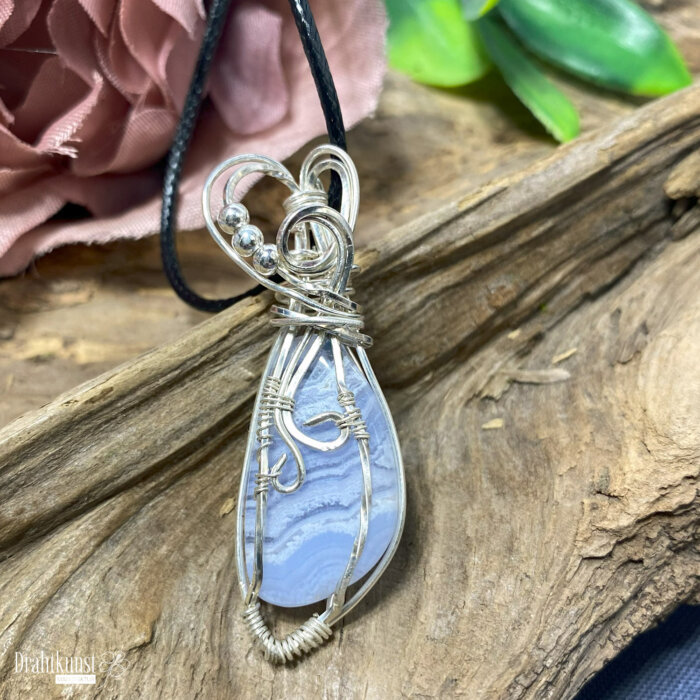 Sterling Silber Anhänger Chalcedon