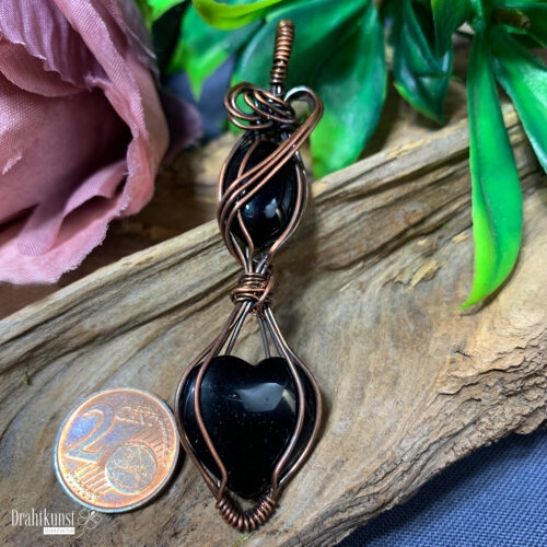 liebevoll handgefertigter Schmuck Anhänger - ein Drahtschmuck Unikat der Drahtkunst Manufaktur