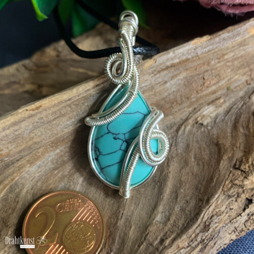 liebevoll handgefertigter Schmuck Anhänger - ein Drahtschmuck Unikat der Drahtkunst Manufaktur