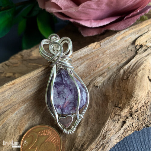 liebevoll handgefertigter Schmuck Anhänger - ein Drahtschmuck Unikat der Drahtkunst Manufaktur