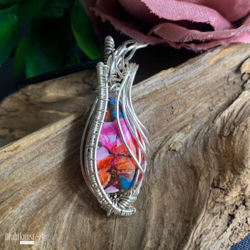 liebevoll handgefertigter Schmuck Anhänger - ein Drahtschmuck Unikat der Drahtkunst Manufaktur