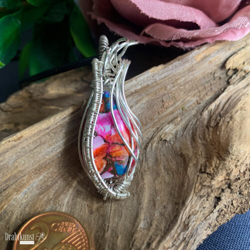 liebevoll handgefertigter Schmuck Anhänger - ein Drahtschmuck Unikat der Drahtkunst Manufaktur
